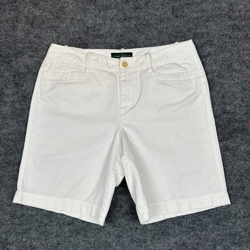 Lauren Ralph Lauren White Women’s Bermuda Shorts